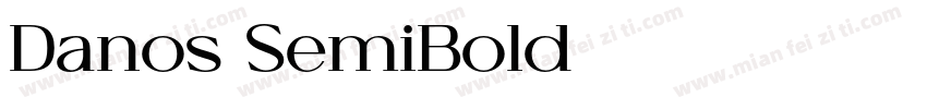 Danos SemiBold字体转换
